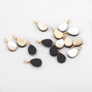 Genuine Quality Pear Shape Gold Plated Wire Wrapped Natural Multistone Single <b>Bail</b> Gemstone Connectors for Diy <b>Pendant</b> Jewelry - Product Image 4