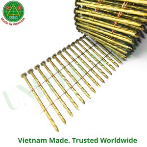 ตะปูเหล็กเกรดอุตสาหกรรมขนาด 15 องศา 1-3/4 นิ้ว 9000 ชิ้น แบบเรียบ/เกลียว/วงแหวน เคลือบไวนิล ยี่ห้อ United Nail ผู้นำด้านผลิตภัณฑ์ในเวียดนาม - Product Image 2