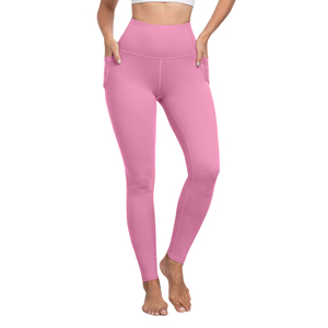 Pantalones de Yoga Casuales de Cintura Media para Mujer, de Fibra de Bambú y Algodón, con Logotipo de Marca Personalizado, Ajustados, Antibacterianos, para Gimnasio y Entrenamiento - Product Image 1