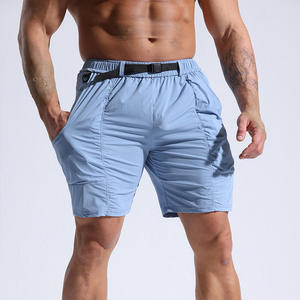 Pantalones Cortos Bermuda de Color Sólido para Hombre, de Alta Calidad, Cintura Elástica, Secado Rápido, Transpirables, Ecológicos, con Bolsillos Tejidos, Corte Medio, 100% Algodón - Product Image 2