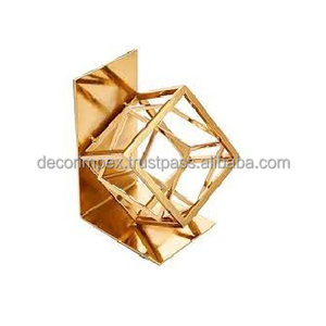 Heart shaped telescopic <b>bookends</b> Features a retractable design made of metal with a Silver plating or brass finish. - Product Image 4