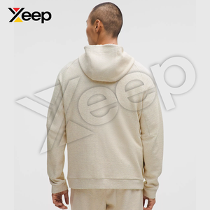 เสื้อฮู้ดดี้ลำลองแบบกำหนดเองสำหรับฤดูหนาว รุ่น XC-MH-18 ผ้าฝ้ายผสมโพลีเอสเตอร์สำหรับผู้ชาย มีกระเป๋าหน้า พิมพ์ลายด้วยเทคนิค Heat-Transfer ระบายอากาศได้ดี - Product Image 2