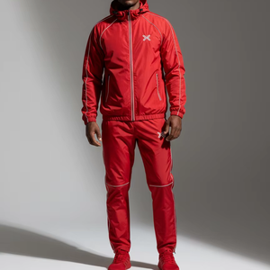 OEM Custom Nylon Windbreaker Set Men's Streetwear Outerwear with Fashion Design <b>Wind</b> <b>Breaker</b> Track Suit - Product Image 1