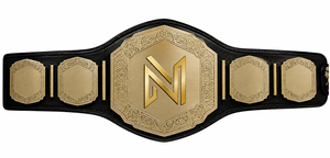Ceinture de championnat MMA personnalisée sur mesure, sangle en cuir personnalisée, plaques métalliques dorées, trophée de compétition sportive pour vainqueur - Product Image 1