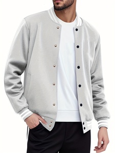 Chaqueta Varsity Clásica Estilo Letterman, Ropa Casual para Uso Diario, Prenda Exterior Cómoda de Inspiración Atlética para un Estilo Diario - Product Image 1