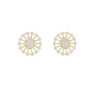 14K Rose <b>Gold</b> Round Lab-Grown Diamond <b>Earrings</b> for Women | Bridal Wear | New Grown Diamond - Product Image 3
