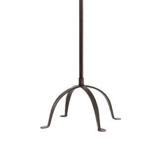 Perchero de pie moderno de hierro para recibidor, con base estable y gancho artístico, ideal para dormitorio - Product Image 2