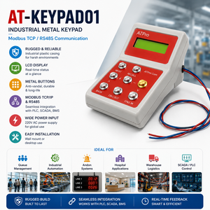 Clavier Modbus industriel avec écran LCD |   AT-KEYPAD01 |   Clavier métallique durable pour PLC et SCADA - Product Image 1