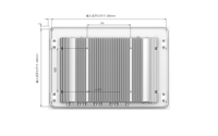 Panel PC Industrial Resistente de 10.1 Pulgadas con Pantalla Táctil Capacitiva, Sin Ventilador, Quad Core, IP65, Puerto HD, Windows 10, Linux Integrado, Montaje en Pared