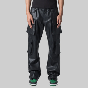Pantalon en cuir de haute qualité professionnel à prix de gros, fabriqué en cuir de la meilleure qualité, pantalon pour hommes. - Product Image 1
