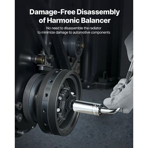 Kit Estrattore Bilanciere Armonico a 3 Griffe Regolabile, Adatto alla Maggior Parte dei Veicoli di Ultima Generazione con 4 Aste di Forzatura, Personalizzabile OEM - Product Image 2