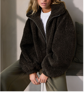 Winter Sale Standing Collar Half <b>Zip</b> Custom Made Women Oversized Sweatshirts Fleece Hoodies Custom Logo Unisex Hoodie - Product Image 3