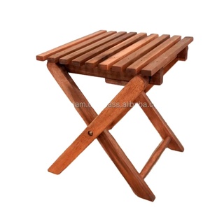 Mesa auxiliar plegable cuadrada pequeña personalizable Premium cestas de almacenamiento de madera - Product Image 1