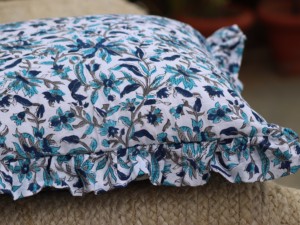 Housse de coussin artisanale bohème à motifs imprimés, décoration artisanale indienne, housse de coussin indienne à motifs imprimés faite à la main - Product Image 4