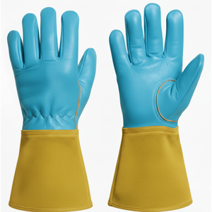 Multi-functional Long Cuff Leather Heat Resistant Bbq Gloves Mechanical Gloves Welding Gloves - Product Image 1