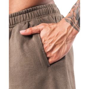 Vente en gros de shorts de jogging délavés à l'acide pour hommes, shorts de survêtement en coton décoloré par teinture au soleil, shorts de survêtement personnalisés de haute qualité à bord brut - Product Image 5