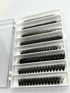 ขนตาปลอมแบบเส้น 3D-20D หรูหรา ติดง่าย รวดเร็ว งอน CC/DD/M/LD  ความยาวผสม  วัสดุ PBT สังเคราะห์จากเกาหลี - Product Image 4