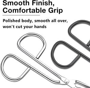 Juego de 3 Pinzas de Acero Inoxidable Hechas a Mano con Punta Inclinada para Cejas, Depilación Facial para Hombres y Mujeres - Product Image 5