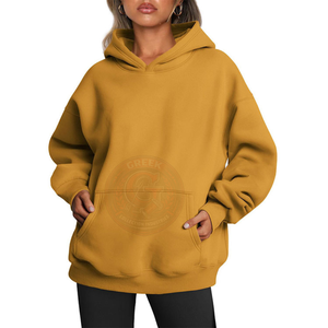 Sudadera con Capucha Extra Grande Informal para Mujer, Sudadera de Forro Polar Premium para un Estilo de Vida Urbano y Moda Urbana Moderna - Product Image 1