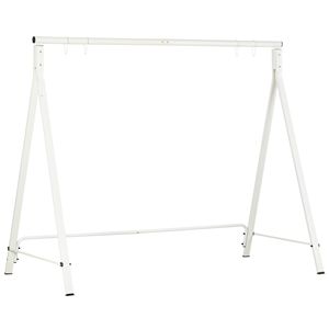 Supporto per Altalena da Giardino in Metallo Resistente con Capacità di Carico di 300 kg, Cuscino Impermeabile, Supporto per Sedia Sospesa da Patio e Prato - Product Image 1