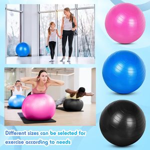 Juego de 3 Pelotas de Yoga de 55/65/75 cm para Ejercicio, Gimnasio, Fisioterapia, Equilibrio, Estabilidad, Fitness, para Trabajar, Parto y Embarazo - Product Image 4