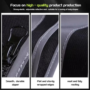 เสื้อกั๊กนิรภัยคุณภาพดีที่สุด ผลิตจากวัสดุที่ดีที่สุด เสื้อกั๊กสะท้อนแสงคุณภาพเยี่ยม สำหรับความปลอดภัยและการป้องกัน มีจำหน่ายแล้ว - Product Image 3