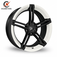عجلات سيارات CALIBER XCEL OEM مصنوعة من قطعة واحدة بحافة عريضة مقاس 18 و19 و20 و22 بوصة بنمط 5x114.3 و5x108 مع 5 أذرع