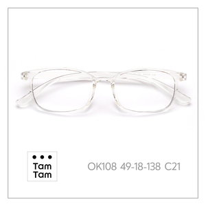ทัมทัม OK108 กรอบแว่นตาทรงสี่เหลี่ยมเต็มขอบ 49-18-138 C4 สำหรับทุกเพศน้ำหนักเบาสำหรับผู้ใหญ่การแก้ไขการมองเห็น - Product Image 4