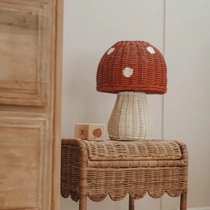 Lampe en forme de champignon rouge, panier de rangement fait main, vente en gros, écologique, fabriqué au Vietnam, prêt à être expédié - Product Image 2