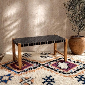 Banc en bois massif d'acacia à bord naturel avec pieds en fer noir, durable et polyvalent pour salle à manger, hôpital, entrée, extérieur, parcs, gymnases, centres commerciaux - Product Image 2