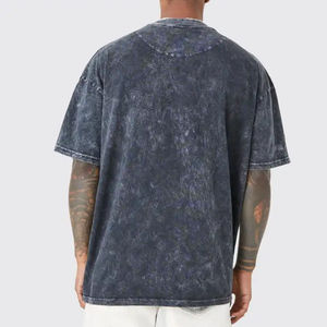 เสื้อยืดโอเวอร์ไซส์แขนสั้นคอกลมลายพิมพ์สตรีทแวร์สำหรับผู้ชาย ผ้าฝ้าย พิมพ์ลายด้วยเทคนิคฮีททรานเฟอร์ ความยาวปกติ - Product Image 3