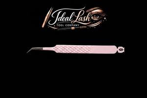 Pince à épiler pour cils en acier inoxydable de haute qualité, 90 degrés, pointue, avec embout en fibre, pour extensions de cils - Product Image 3