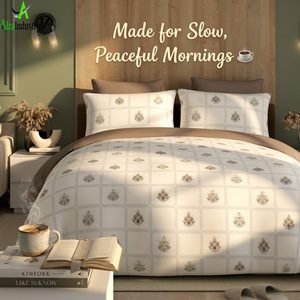 Sábanas de Algodón de Lujo Tamaño Super King |   Juego de Ropa de Cama Estampada Suave con Fundas de Almohada, Colección de Ropa de Cama Transpirable y Duradera - Product Image 4