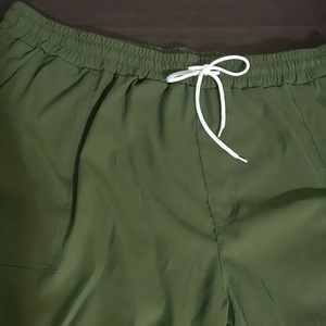 Pantalones cortos Cargo holgados informales para hombre, ropa deportiva de algodón de cintura media de secado rápido, antiarrugas, gimnasio, ejercicio, culturismo, hecho XS - Product Image 3