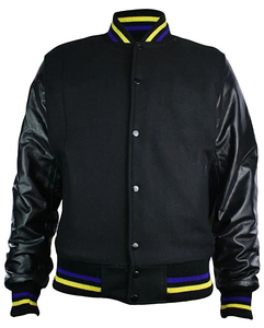 Chaqueta Varsity de Alta Gama para Hombre, con Logotipo Personalizado Bordado, Diseño de Parches, Corte Holgado, Moda Urbana Premium - Product Image 4