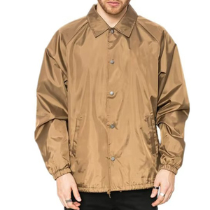 Men's Canvas High Street <b>Coaches</b> Workwear Jacket Stand Collar Regular Fit Zipper Closure Eco-Friendly <b>Coach</b> Jacket For Sale - Product Image 1