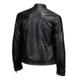 Chaqueta de Cuero para Hombre, Estilo Nuevo, Color Sólido, Calidad Premium, Cuello Alto, Logotipo Frontal, Resistente al Viento y Transpirable, Gran Venta de Invierno - Product Image 2