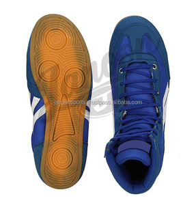 Chaussures de boxe professionnelles unisexes légères et respirantes à lacets en cuir véritable et synthétique avec semelle antidérapante haute performance - Product Image 4