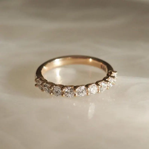 Anillo de Compromiso, Boda o Promesa para Mujer, con Diamante Moissanita de Corte Redondo, Certificado GRA, Chapado en Oro de 14K, Clásico, Solitario, con Halo - Product Image 5