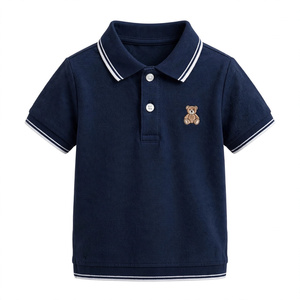 Polo pour garçon en gros, manches courtes, 100 % coton, style décontracté, respirant, écologique, exporté du Bangladesh - Product Image 2