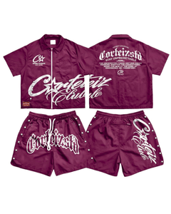 Conjunto de 2 Piezas de Ropa Urbana de Verano para Hombre, Estampado, Transpirable, 100% Algodón, Camiseta Holgada y Pantalones Cortos, Estilo Hip Hop - Product Image 3