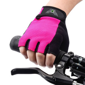 Gants de vélo sans doigts pour hommes et femmes, pour la conduite en plein air, le VTT, antidérapants, avec paume rembourrée, respirants, pour l'été - Product Image 5
