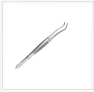 แหนบปลายหยักมุมฉาก 16 ซม. ยี่ห้อ Meriam CE ISO Certified สำหรับงานทันตกรรมและศัลยกรรม ใช้สำหรับคีบสำลีและวัสดุอื่นๆ อุปกรณ์ผ่าตัดพื้นฐาน - Product Image 5
