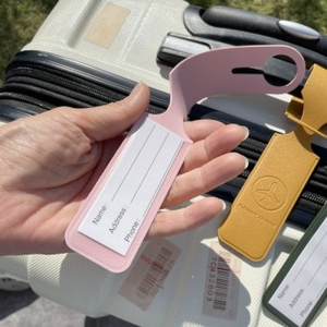 Transporteur Nametek PU cuir Long nom étiquette étiquettes de bagage en 3 couleurs - Product Image 1