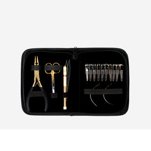 Kit de Extensiones de Cabello de Acero Inoxidable con Impresión de Logotipo Personalizado Profesional de Alta Calidad, Extensiones de Cabello Duraderas y de Fijación Fuerte - Product Image 1