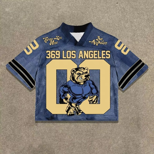 Custom Men's Box Cut Boxy Tee Oversize Polyester Football Basketball Soccer Baseball <b>Mesh</b> Jersey TShirt Crop <b>Top</b> T-shirt for Men - Product Image 4