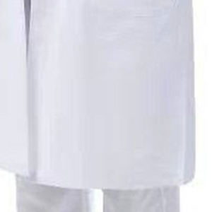 TENDENCIAS CLÁSICAS Bata de laboratorio unisex larga de tela tejida de algodón y poliéster blanca con solapa con muescas para detección de agujas, uniforme hospitalario de tres piezas - Product Image 6