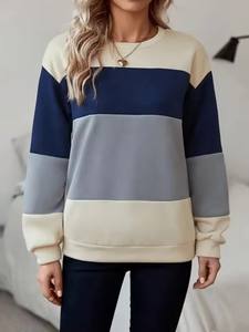 Meilleure vente de sweat-shirt décontracté 100% coton pour femme pour l'hiver, chaud de haute qualité avec logo personnalisable, approvisionnement ODM - Product Image 3