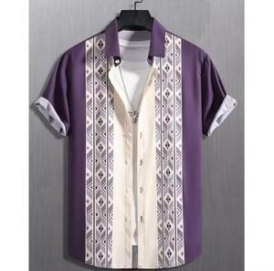 T-shirt décontracté pour homme à manches courtes, col rond, imprimé numérique, haute qualité, 100% coton - Product Image 1
