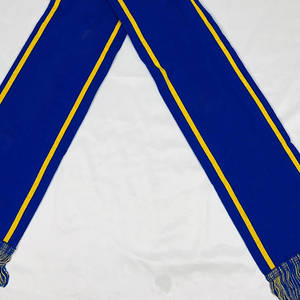 Conjunto de Bufanda Larga Acrílica y Gorro Sigma Gama Rho SGRho Azul Real Dorado |   Ropa de Invierno Personalizada con Bordado para Hermandades - Product Image 2